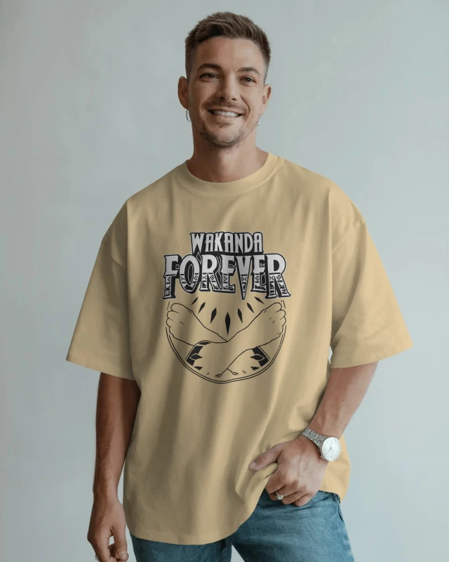 Wakanda Forever Graphic Tee: Premium Cotton T-Shirt for Men & Women | Black Panther Inspired
