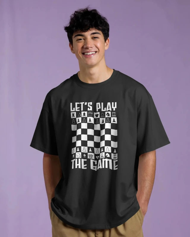 TeesWarrior Oversized "Let's Play" Graphic T-Shirt - Comfy & Stylish Streetwear