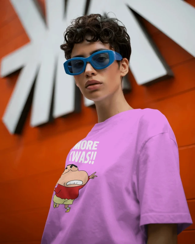 TeesWarrior Oversized Shinchen Women's T-Shirt: Comfy, Stylish Fit