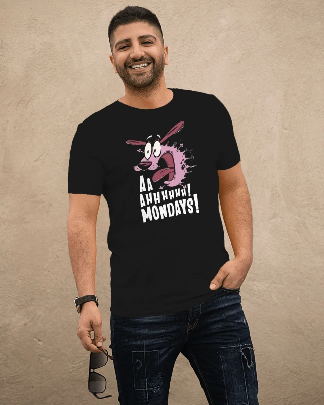 Aww Monday Typographic Cotton Tee - Funny Sarcastic Motivational Quote Shirt
