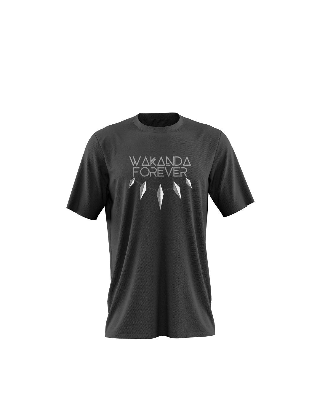 TeesWarrior Black Panther Wakanda Forever Graphic Printed 100% Cotton T-Shirt - Regular Fit, Round Neck, Half Sleeves