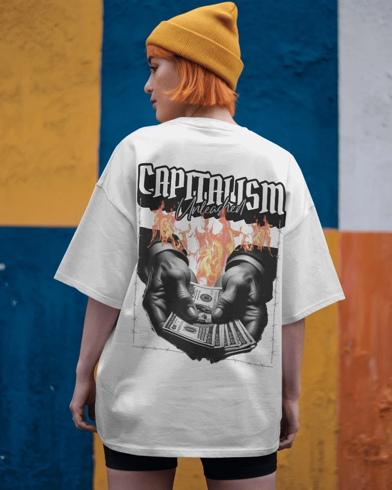 Capitalism oversized T-Shirts
