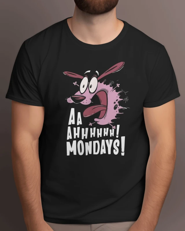 Aww Monday Typographic Cotton Tee - Funny Sarcastic Motivational Quote Shirt
