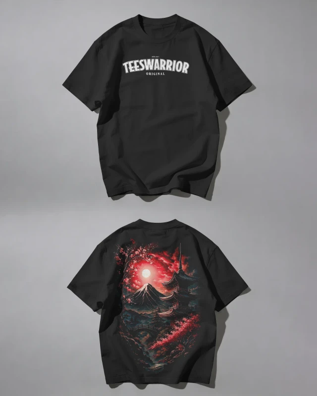 TeesWarrior A Day Japanese Graphic Oversized T-Shirt