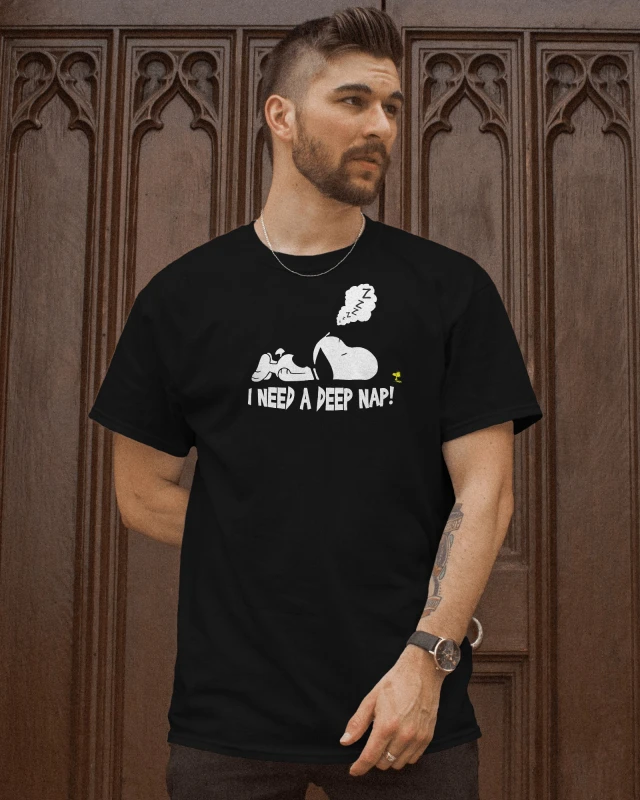 Snoopy "Need a Nap" T-Shirt - Relaxing Cartoon Graphic Tee