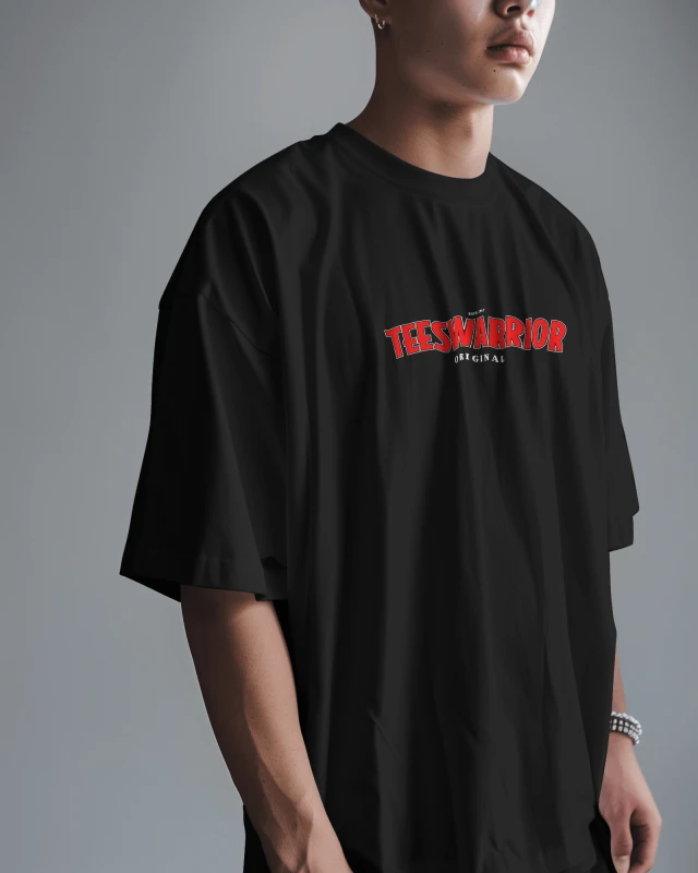 TeesWarrior Dinosaur Oversized Graphic T-Shirt for Men & Women | Premium Cotton Relaxed Fit Streetwear Tee