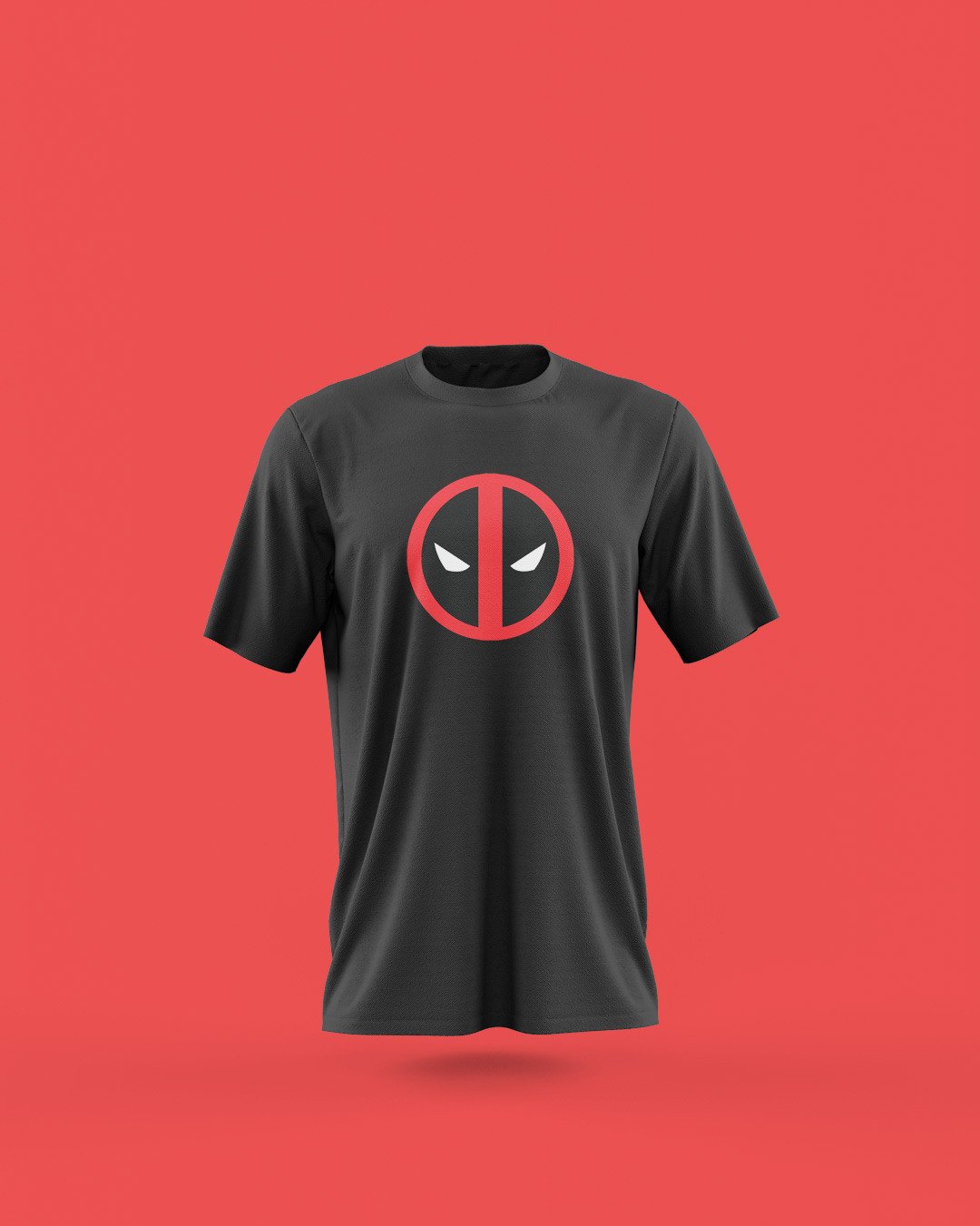 TeesWarrior Deadpool Graphic Printed 100% Cotton T-Shirt - Regular Fit, Round Neck, Half Sleeves