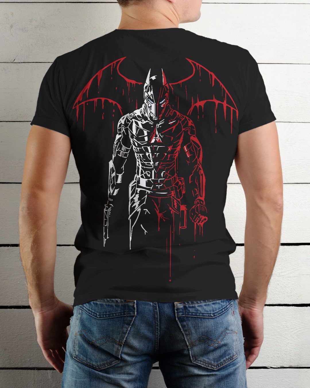 TeesWarrior Punisher Graphic Printed 100% Cotton T-Shirt – Regular Fit, Round Neck, Half Sleeves