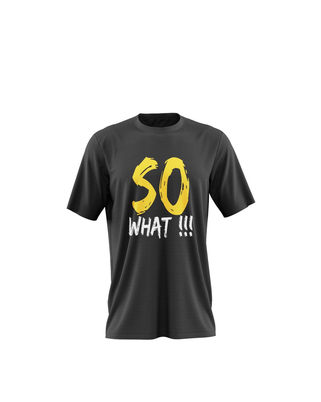 TeesWarrior So What Printed Graphic Printed 100% Cotton T-Shirt - Regular Fit, Round Neck, Half Sleeves