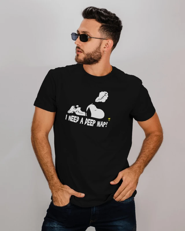 Snoopy "Need a Nap" T-Shirt - Relaxing Cartoon Graphic Tee