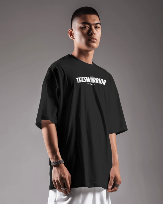 TeesWarrior A Day Oversized Graphic T-Shirt for Men & Women | Premium Cotton Relaxed Fit Streetwear Tee