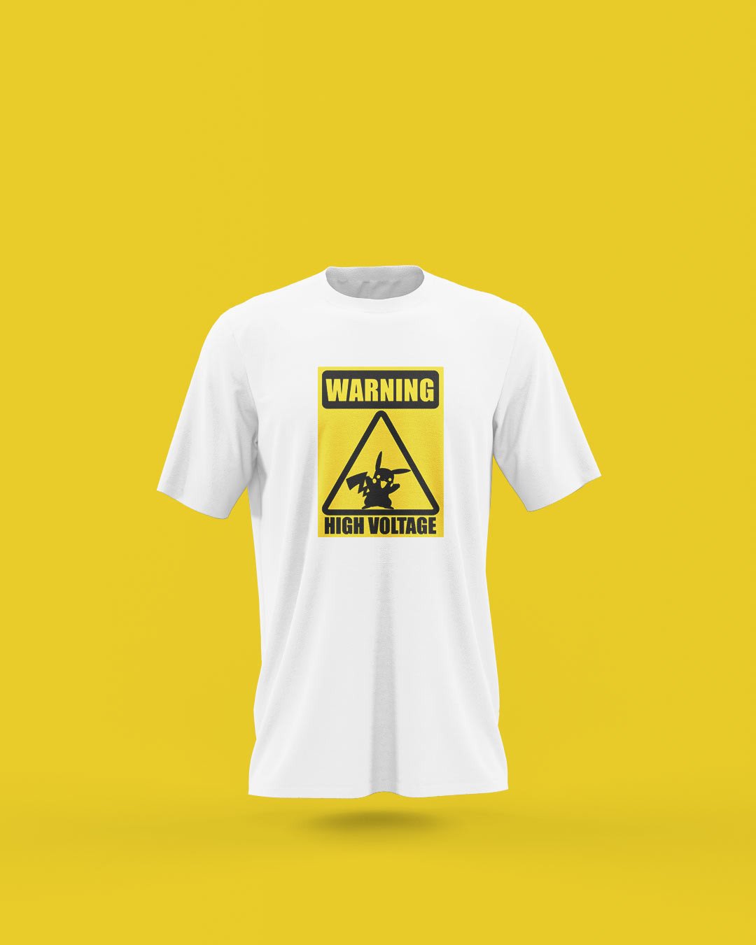 Pikachu – Warning High Voltage Printed T-Shirt