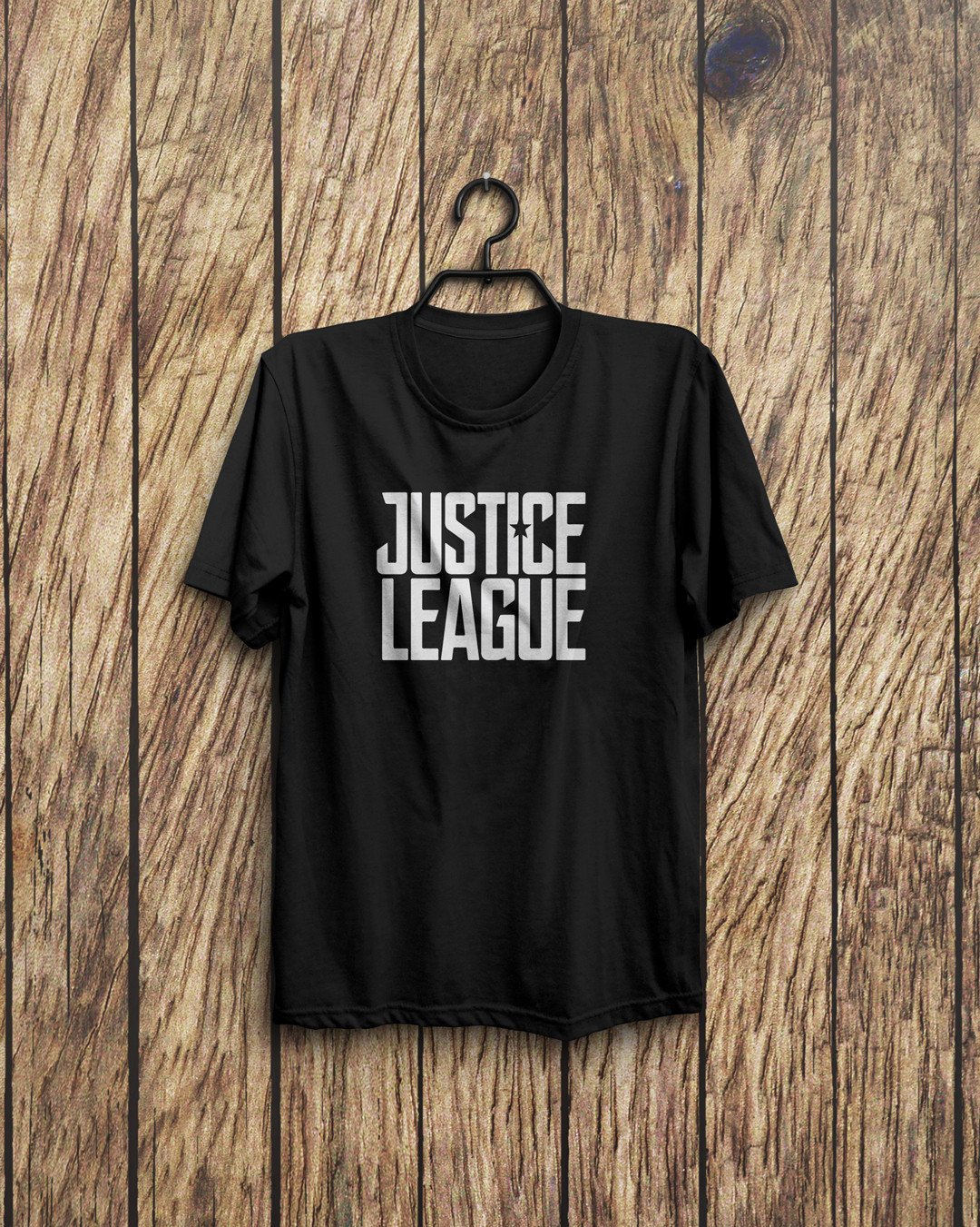 TeesWarrior Justice League Graphic Printed 100% Cotton T-Shirt - Regular Fit, Round Neck, Half Sleeves