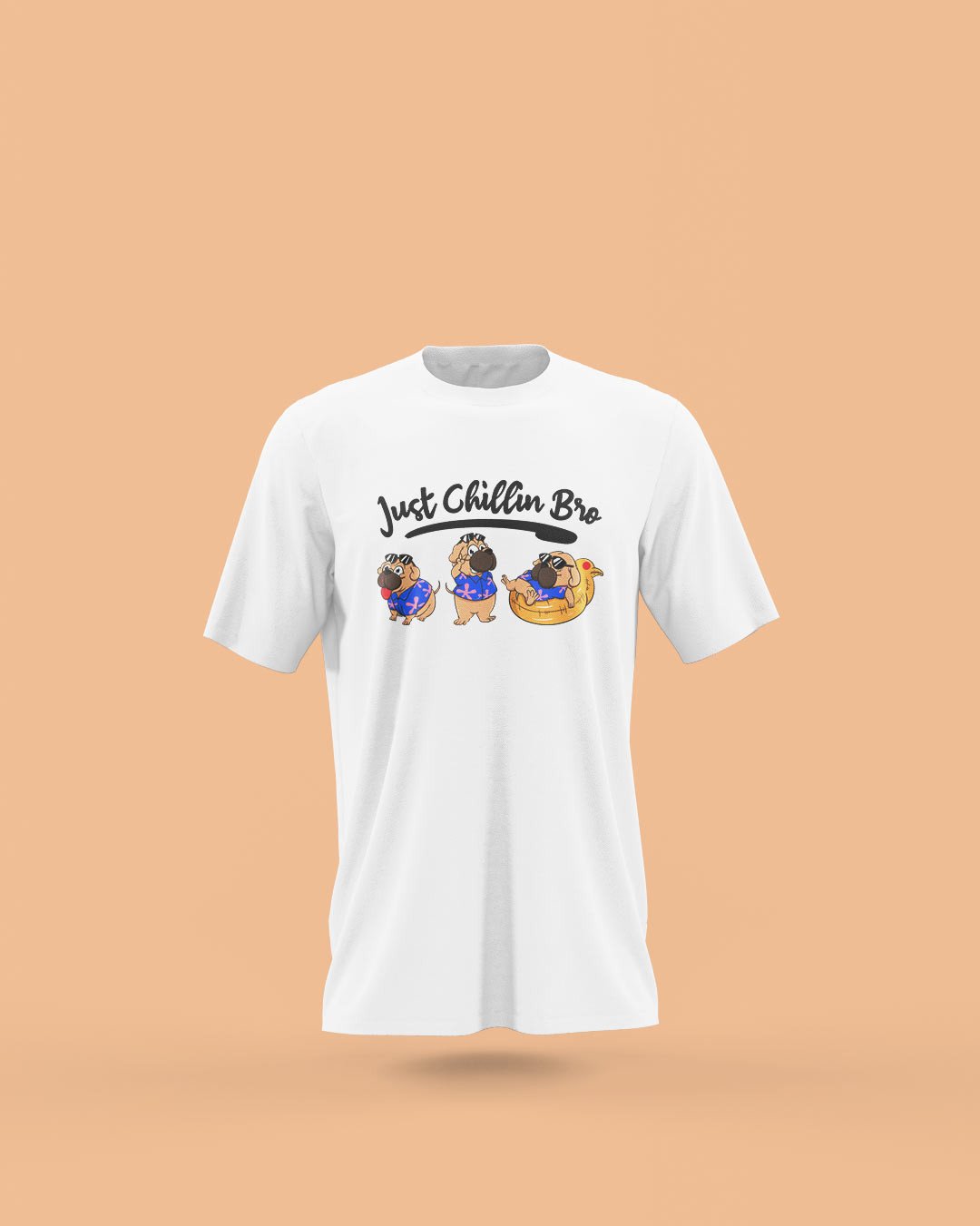 Just Chillin Bro Printed T-Shirts