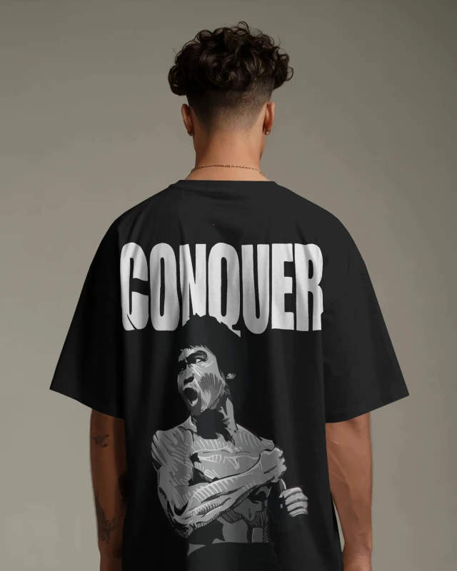 CONQUER Oversized T-Shirt | Premium Heavyweight Cotton Tee