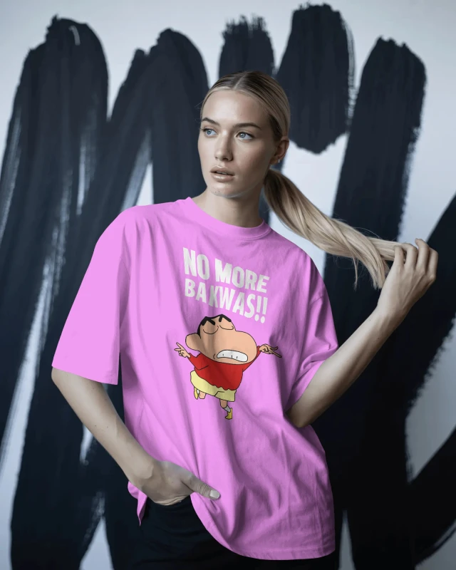 TeesWarrior Oversized Shinchen Women's T-Shirt: Comfy, Stylish Fit