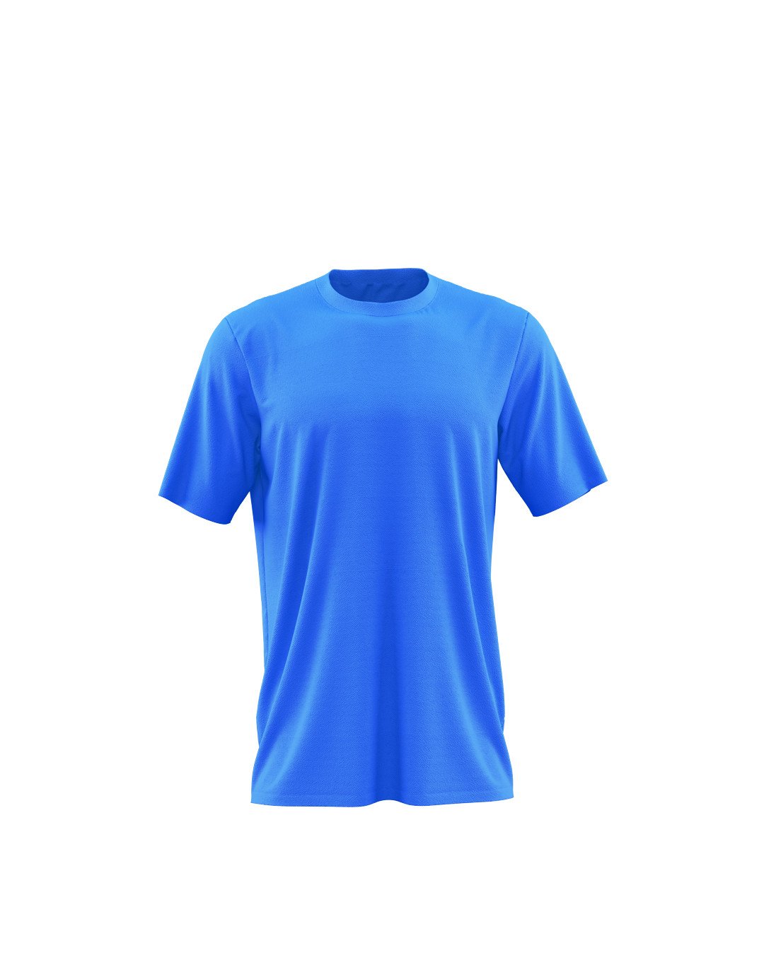 Plain Round Neck Bio-washed Super Combed Sky Blue Cotton T-Shirt